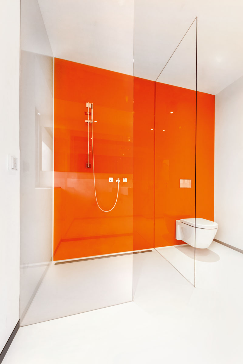 Glaswaende WC Bad
